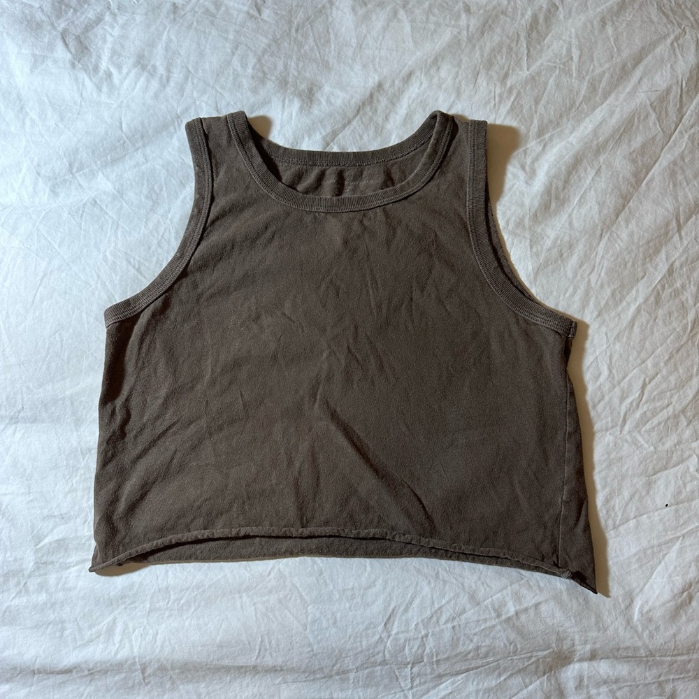 Brandy Melville Brown Cropped Tank
